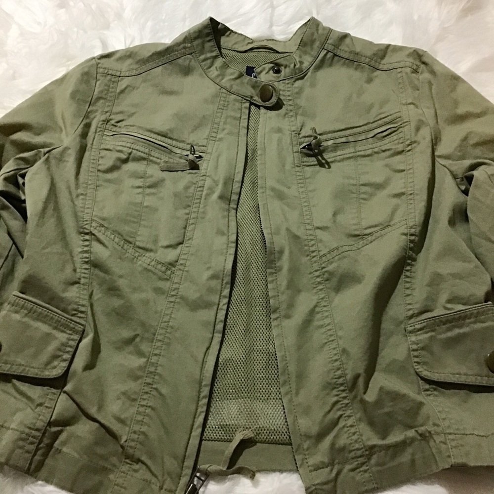 Gap Women’s military green Biker jacket